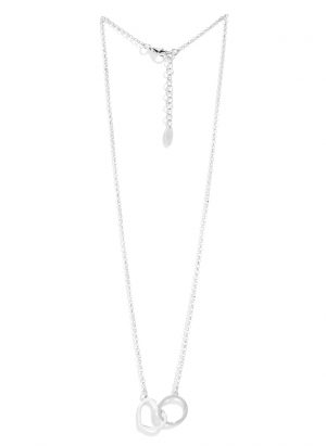 Karma necklace with heart and ring