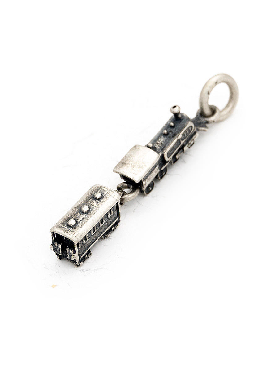 миниатюра, ретро влак, сребро 925, сребърни бижута | jewelryboxbg