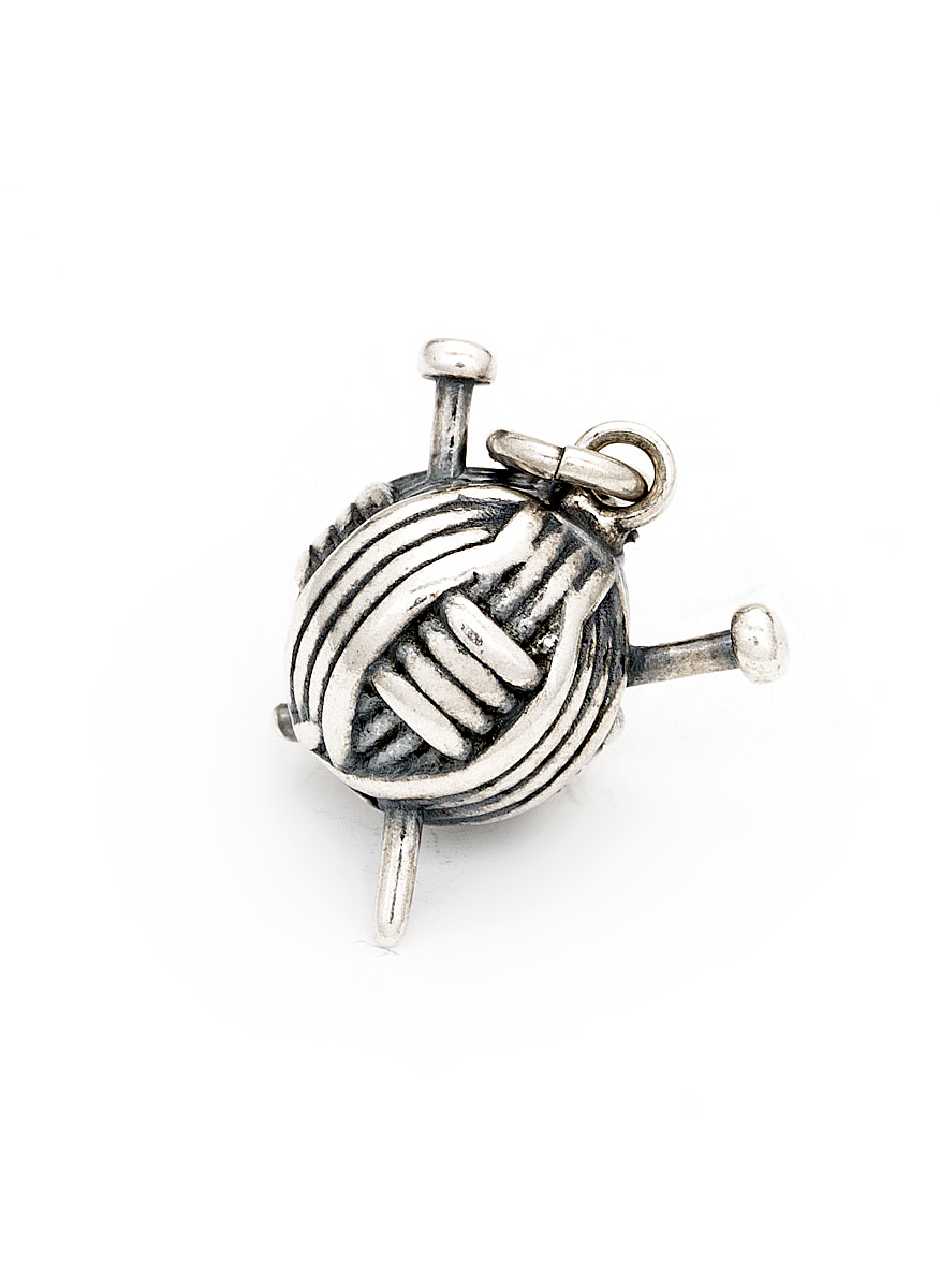 миниатюра, кълбо от прежда,, сребро 925, сребърни бижута | jewelryboxbg
